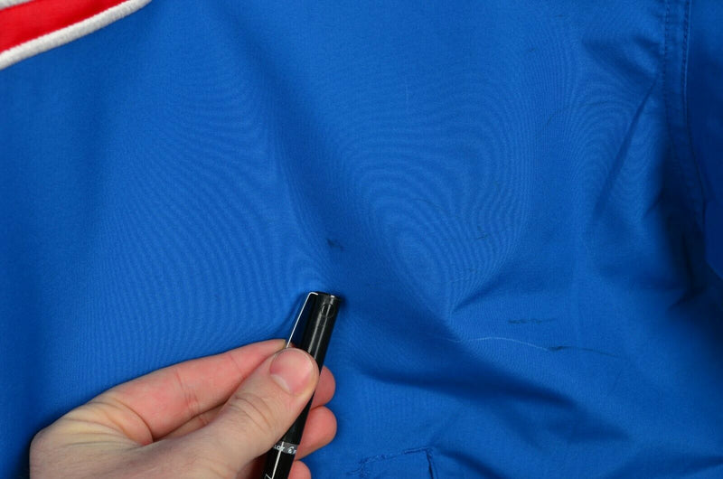 Chicago Cubs Men's 2XL Nike Team Center Swoosh Blue V-Neck Windbreaker Jacket