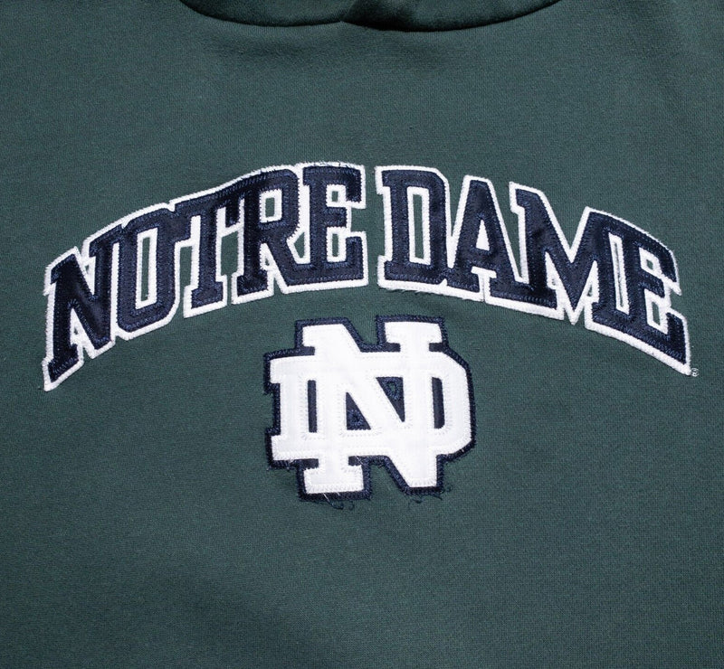 Notre Dame Hoodie Men's Large Jansport Fighting Irish Pullover Sweatshirt Green