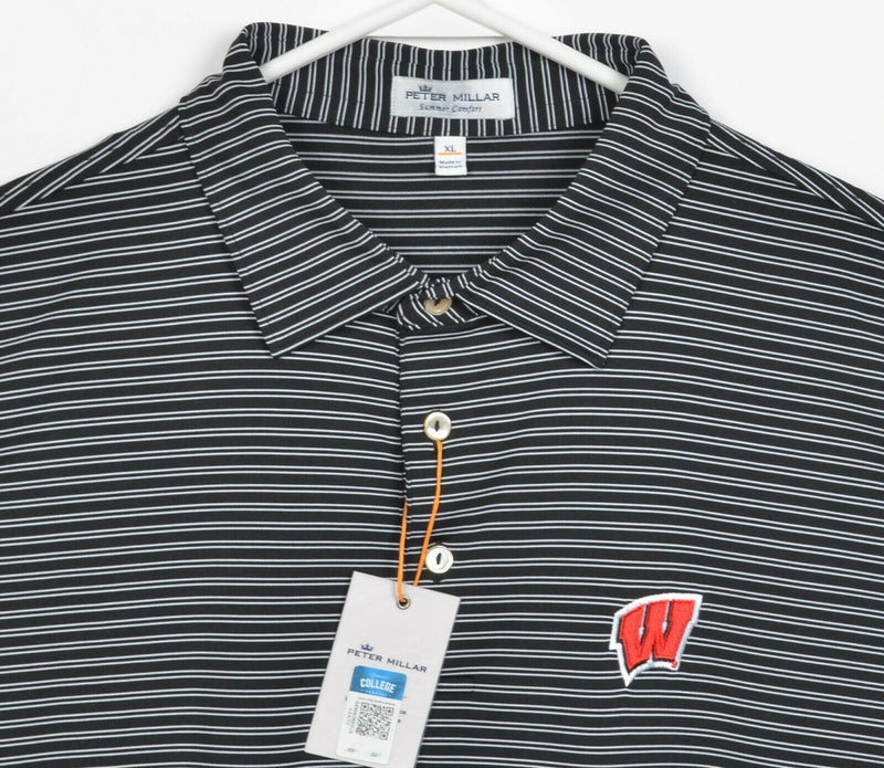 Wisconsin Badgers Men's XL Peter Millar Summer Comfort Wicking Golf Polo Shirt