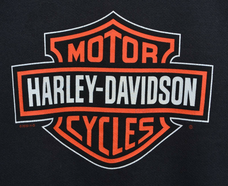 Vintage Harley-Davidson Men's XL Bar & Shield Logo Black Crewneck Sweatshirt