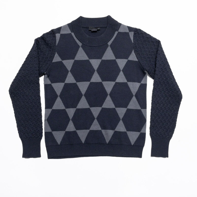 Diesel Black Gold Sweater Adult XL Wool Pullover Crew Neck Knit Geometric