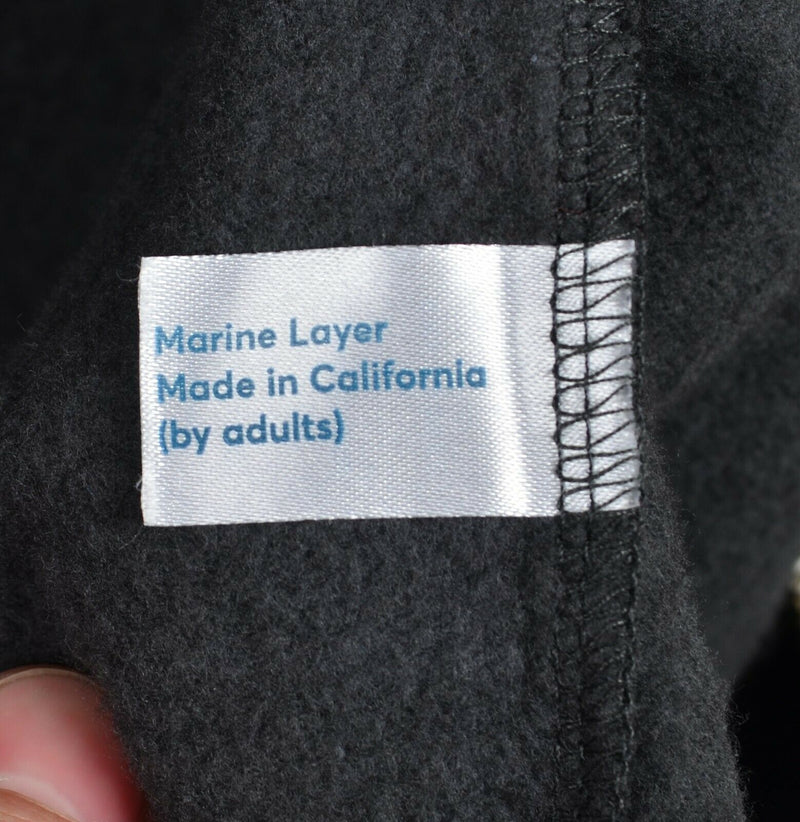 Marine Layer Men’s 2XL Heather Gray Full Zip Soft Comfy Hooded Sweatshirt