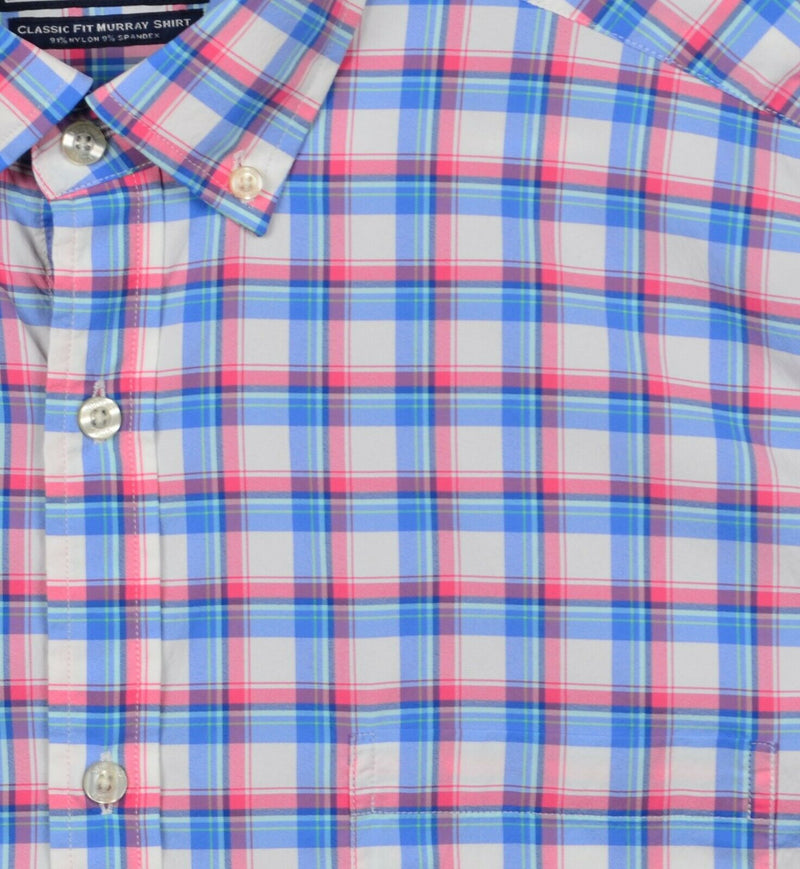 Vineyard Vines Performance Men's XL Classic Fit Murray Shirt Nylon Spandex Plaid