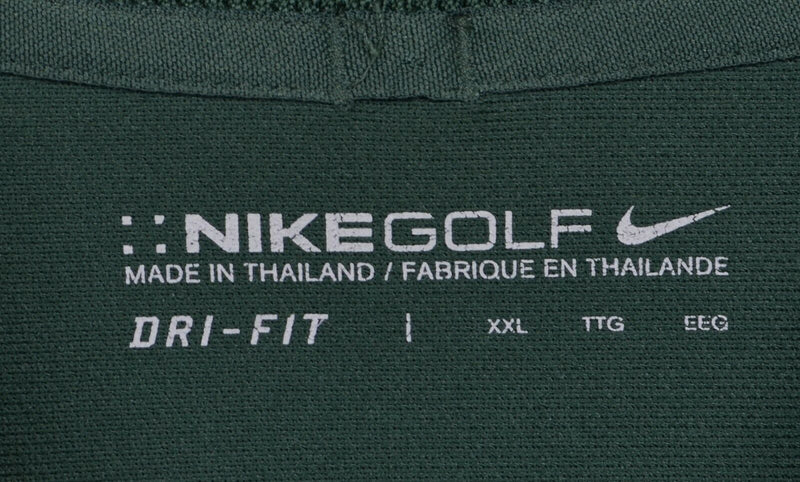 Disney Nike Golf Men's Sz 2XL Forest Green Snow White Grumpy Dri-Fit Golf Polo