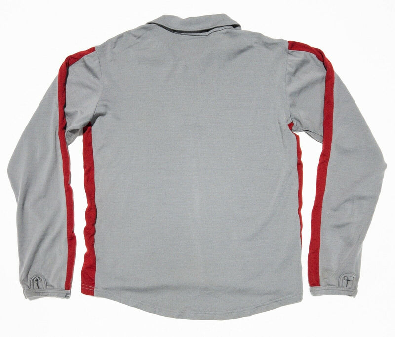 Icebreaker Bodyfit 260 Merino Wool Sweater 1/4 Zip Gray Base Layer Men's Medium