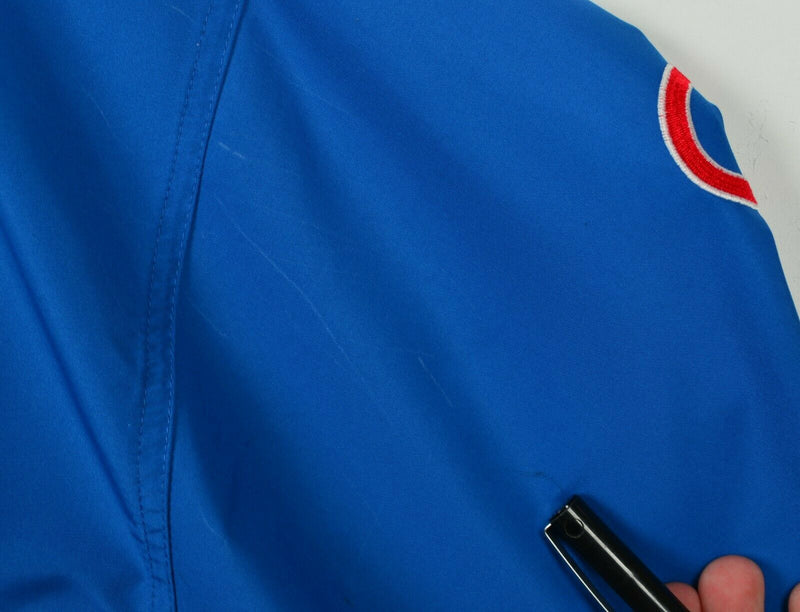 Chicago Cubs Men's 2XL Nike Team Center Swoosh Blue V-Neck Windbreaker Jacket