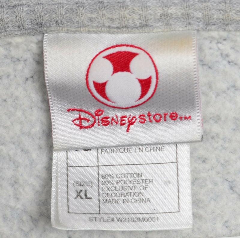 Disney Store Adult XL Grumpy Full Zip Blue/Gray Snow White Hooded Sweatshirt