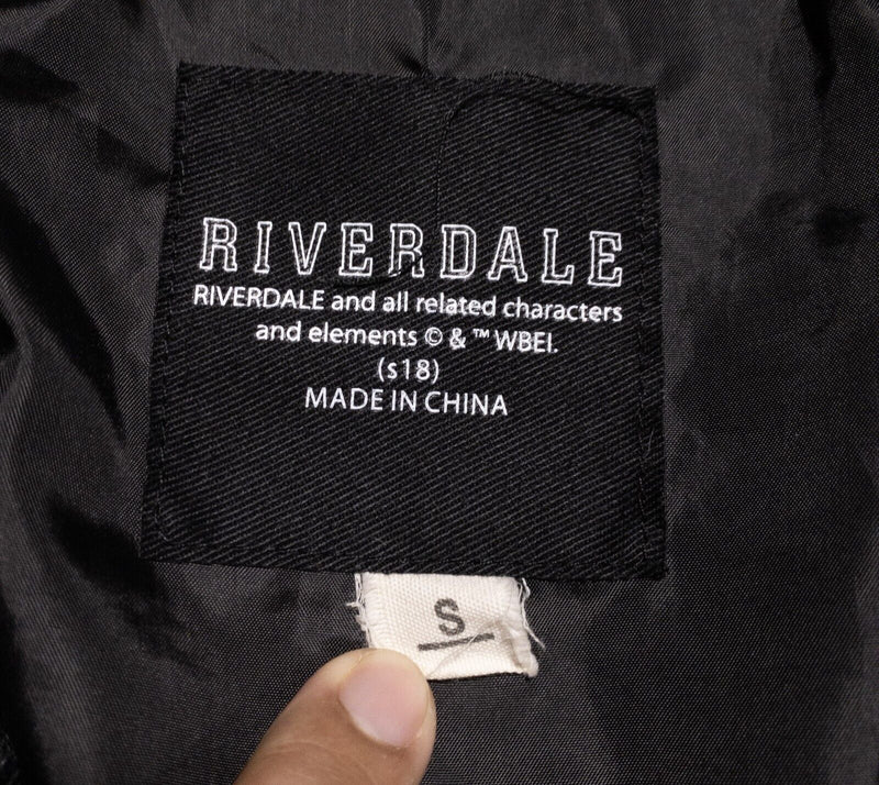 Riverdale Southside Serpents Jacket Women's Small Faux Leather Biker Moto Black