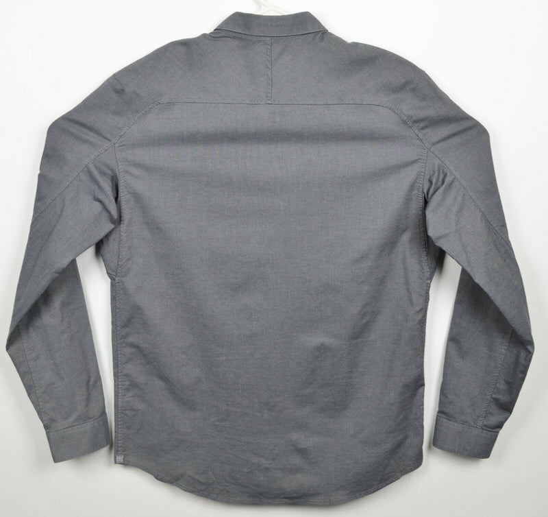 Lululemon Men's XL Solid Gray Athleisure Casual Long Sleeve Button-Down Shirt