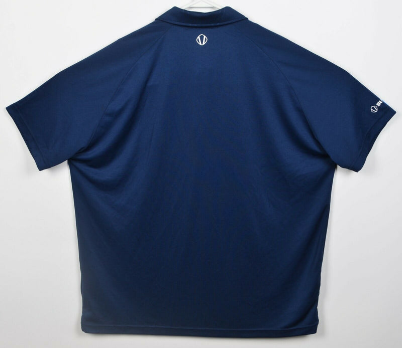 Sunice Golf Men's 2XL Srixon Tour Navy Blue Wicking Coollite Polo Shirt