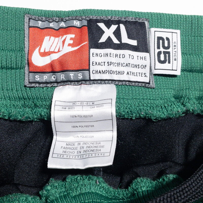 Nike Boston Celtics Warm-Up Pants Mens XL Rewind 25 Sweats Drawstring NBA Black