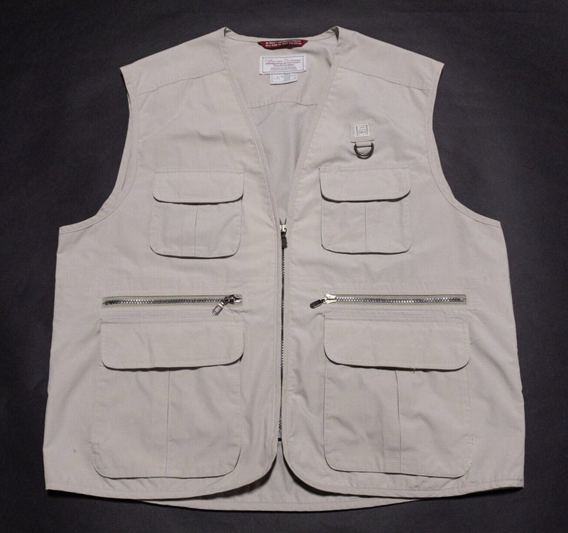 Tilley Endurables Vest Mens Large Fishing Travel Different Drummer Khaki Pockets