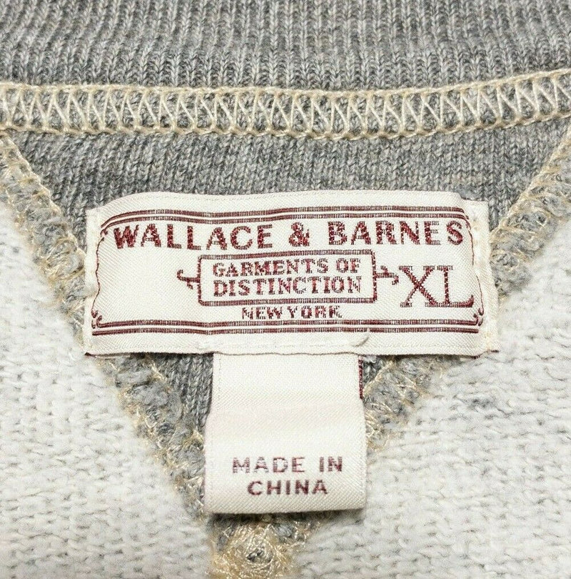 Wallace & Barnes J. Crew Crewneck Pullover Sweatshirt Gray Men's XL