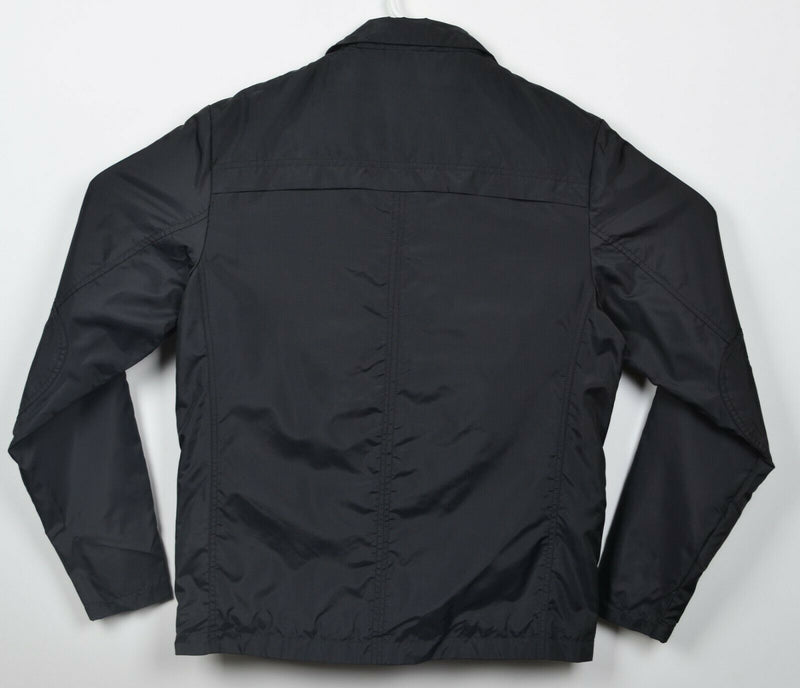 Grunt Style Men's Small Solid Black Logo Cargo Pockets Military Full Zip Jacket