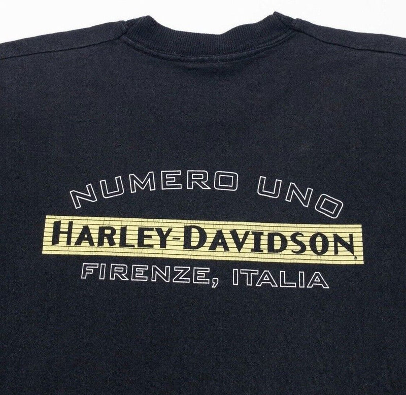 Vintage Harley-Davidson T-Shirt Large Men's 90s One World One Motorcycle Italy