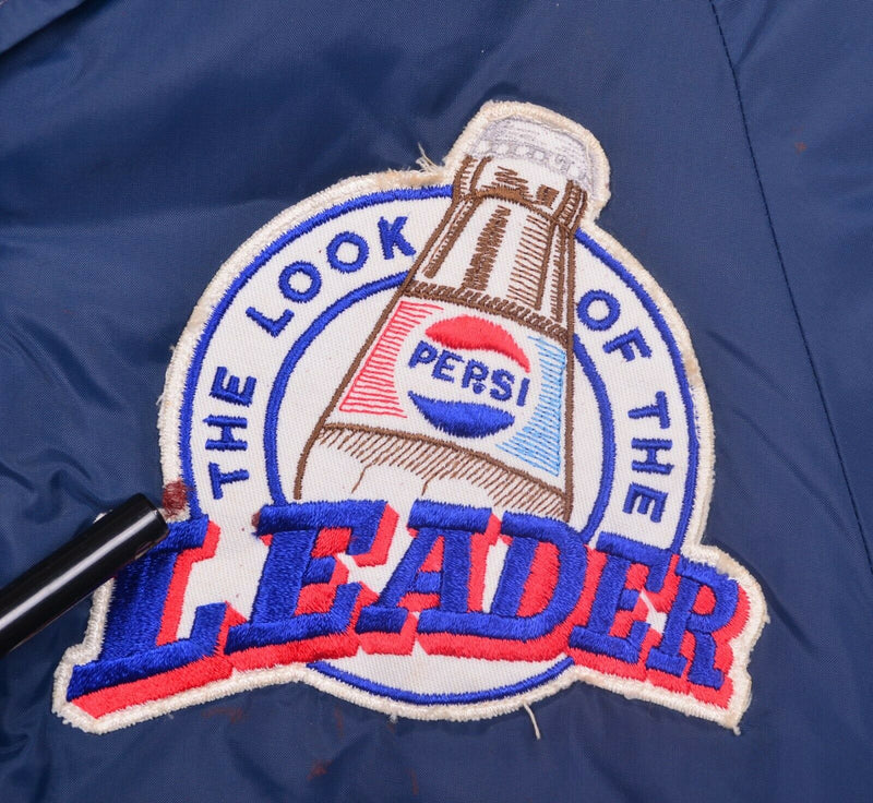 Vtg 80s Pepsi Delivery Men's Sz Medium King Louie Pro-Fit Satin Bomber Jacket