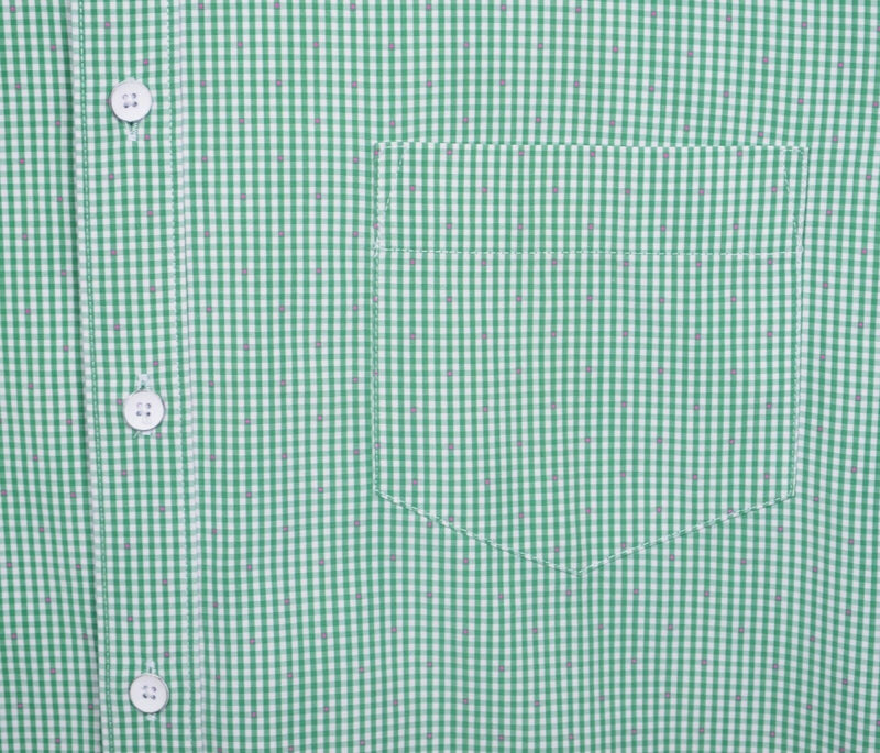 Rodd & Gunn Men's XL Sports Fit Green Gingham Long Sleeve Button-Front Shirt