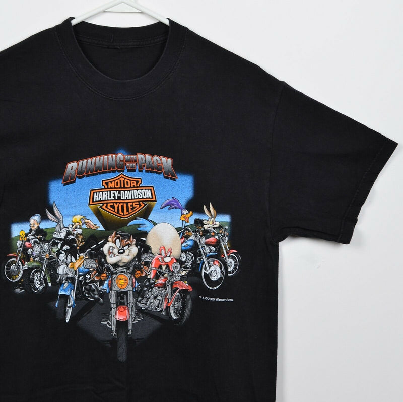 Vintage Harley-Davidson Looney Tunes Men's Medium? Running with the Pack T-Shirt