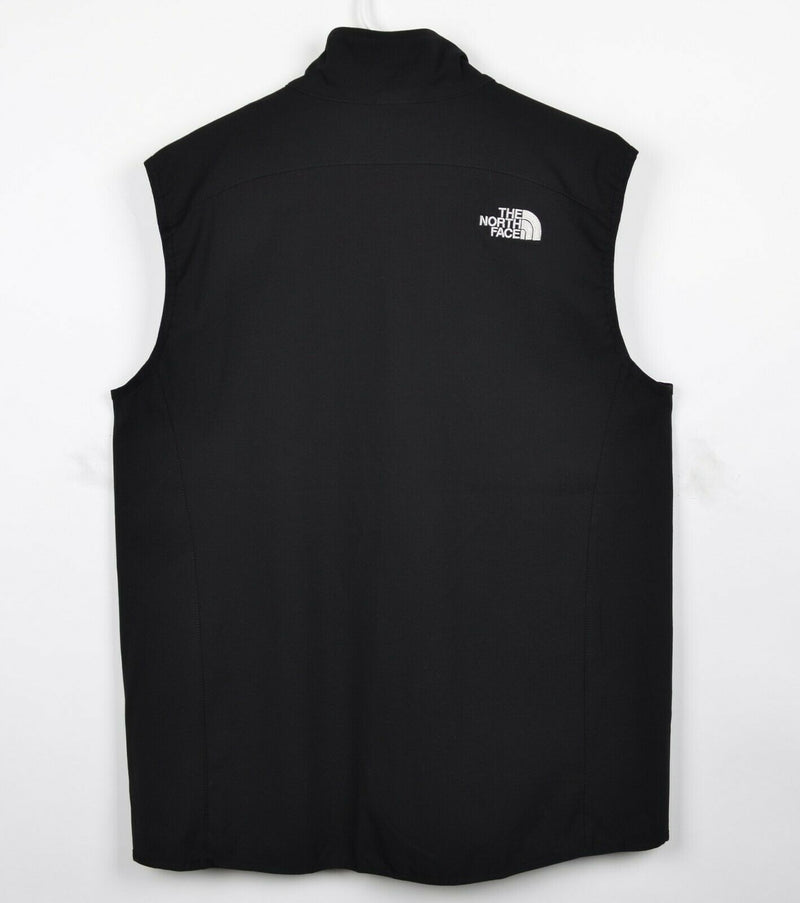 The North Face Men's Medium Nimble Solid Black Full Zip TNF Softshell Vest