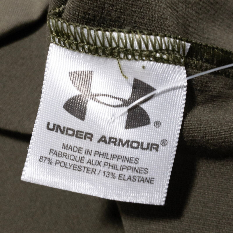 Under Armour Shirt Men's Medium Evo Cold Gear Army Green Long Sleeve Stretch