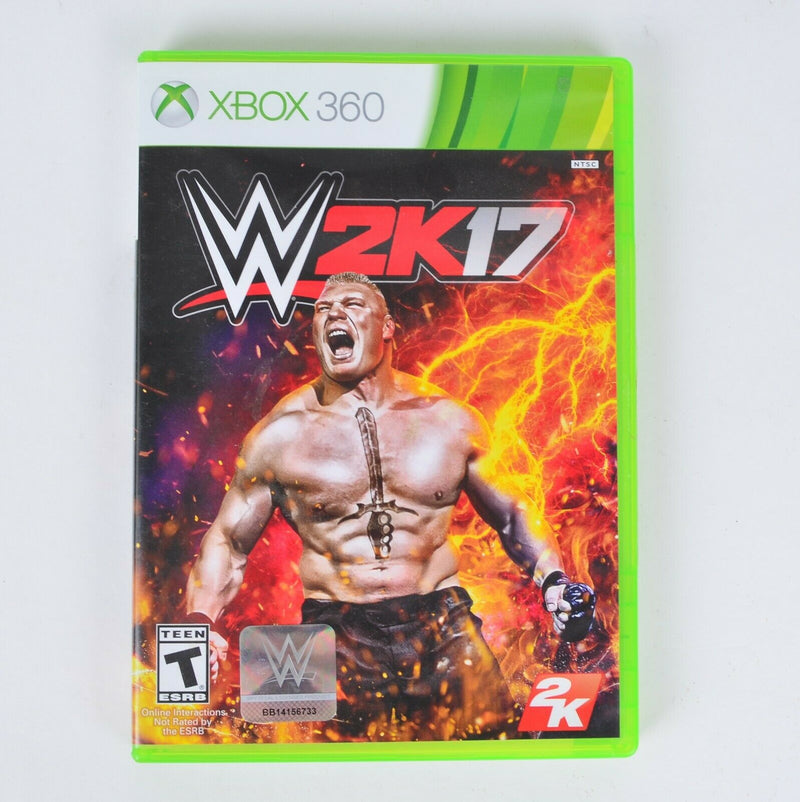 WWE 2K17 (Microsoft Xbox 360, 2016) Case Disc Manual Complete