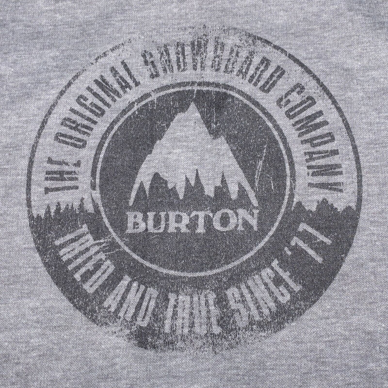 Burton DryRide Hoodie Men's Small Pullover Sweatshirt Snowboard Gray Logo