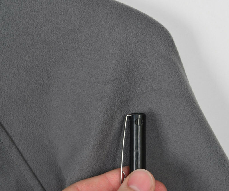 Peter Millar Wind Men's XL Suede Gray 1/4 Zip E4 Crown Sport Golf Jacket