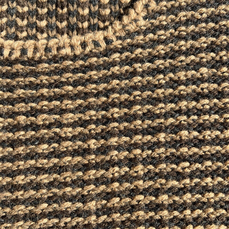 John Varvatos Collection Camel Sweater Brown Loose Knit Wool Italian Men's XL
