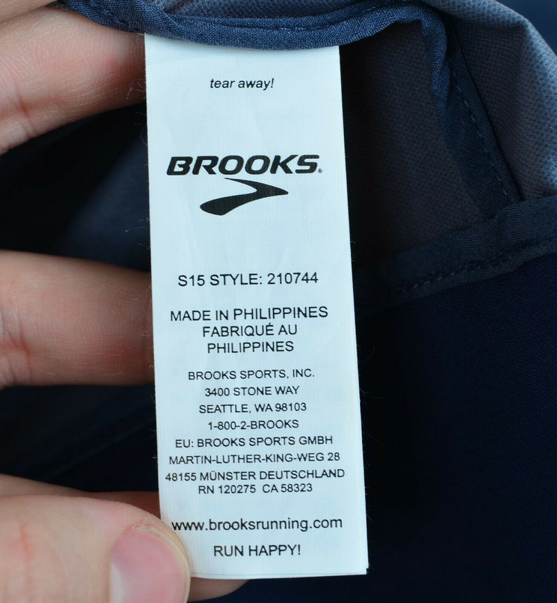 Brooks Men's Medium PureProject Jacket II Blue Full Zip Running Active Jacket
