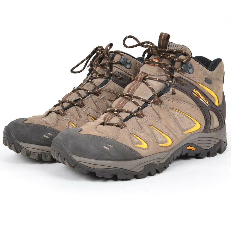 Merrell Men's 11 Radland Mid Waterproof Dark Earth Lace-Up Hiking Boots J85237