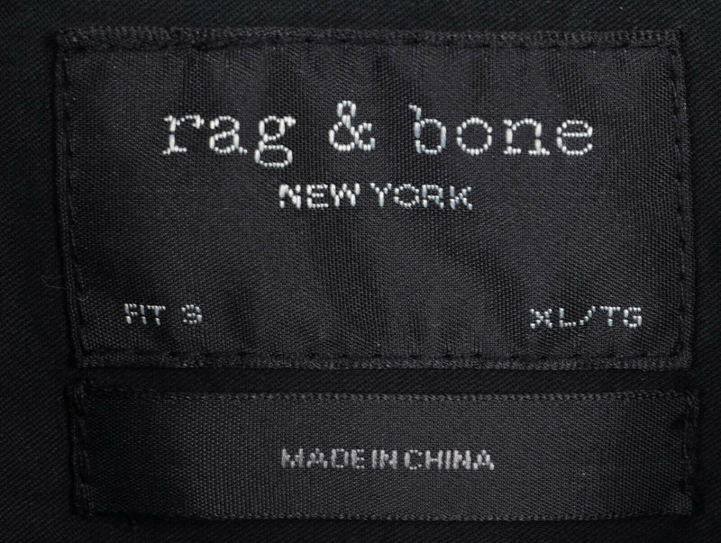 Rag & Bone New York Men's XL Black Denim Long Sleeve Button-Down Shirt