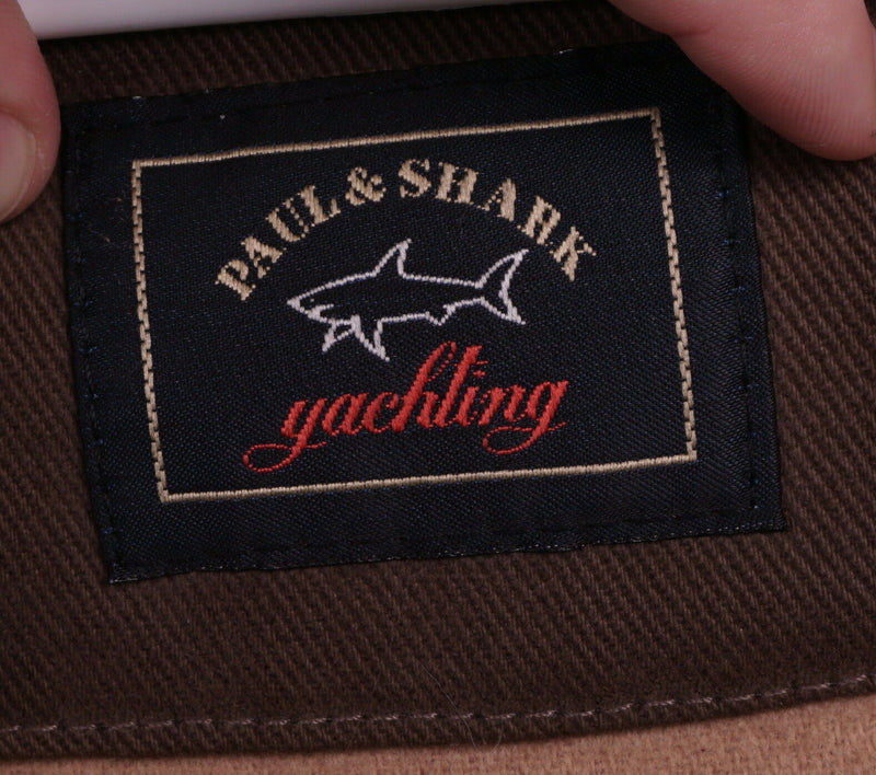 Paul & Shark Yachting Men's Sz Large Wool Blend Lining Brown Jacket