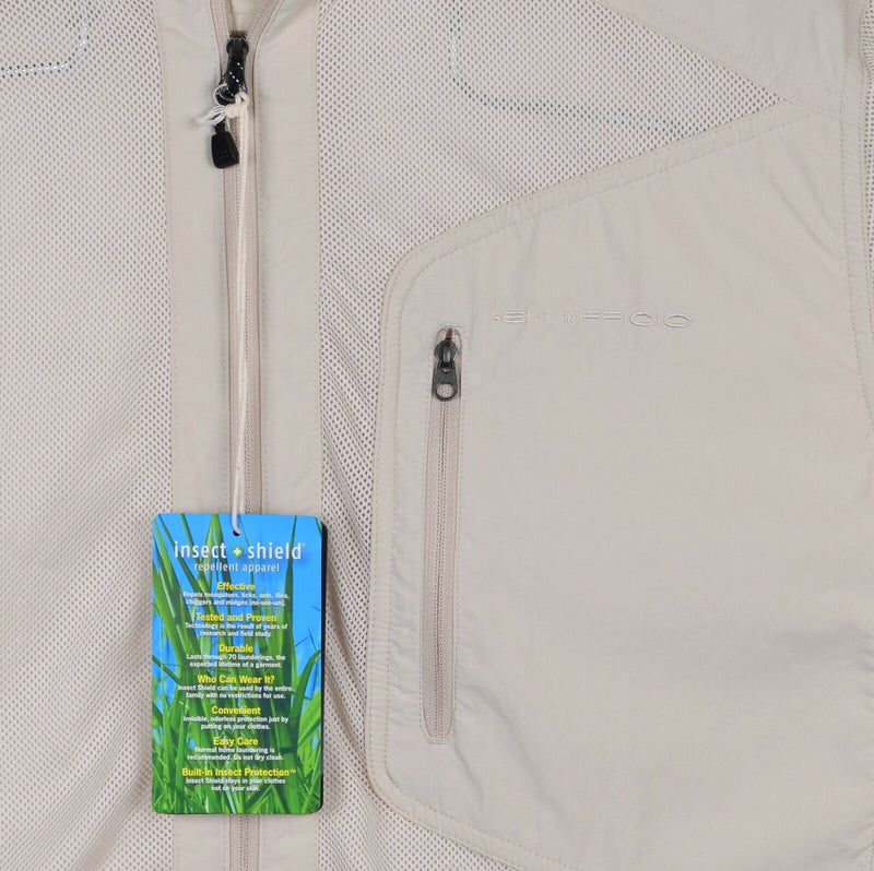 ExOfficio BugsAway Men's Large Sandfly Hooded Beige Insect Shield Jacket