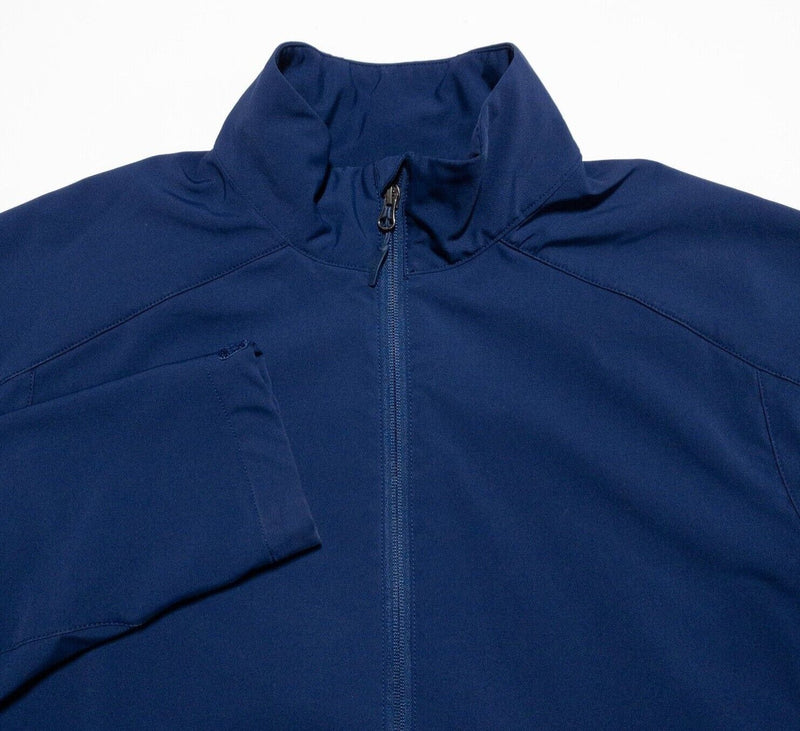 Marmot Softshell Jacket Men's Large Full Zip Solid Blue Outdoor Casual