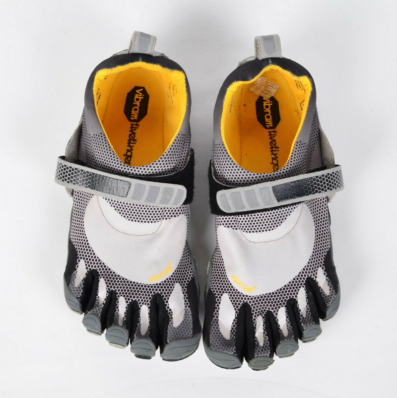 Vibram Five Fingers Men's 43 Bikila M3418 Gray Yellow Barefoot Running Shoes