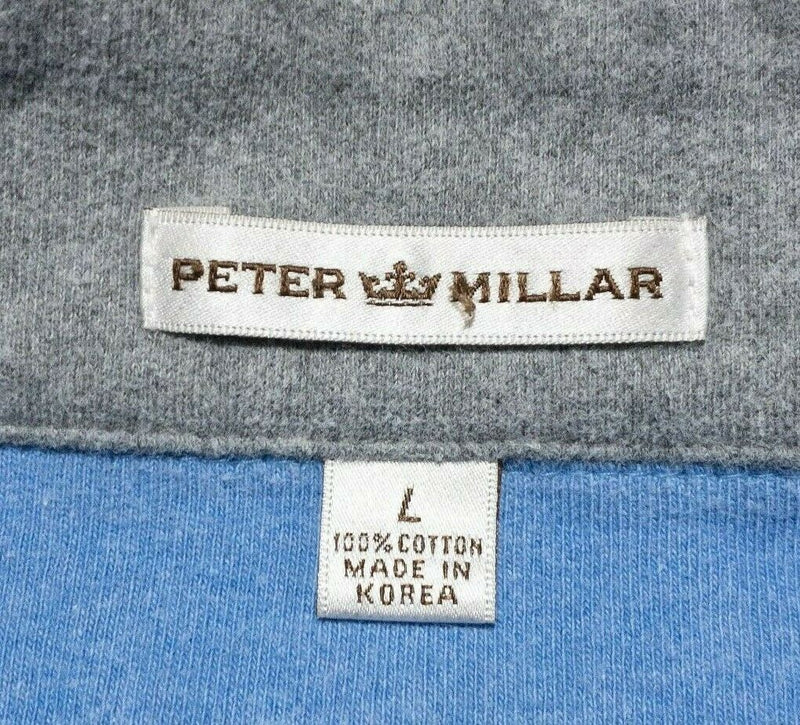 BMW Championship Peter Millar Men's Large 1/4 Zip Golf Pullover Sweatshirt Blue