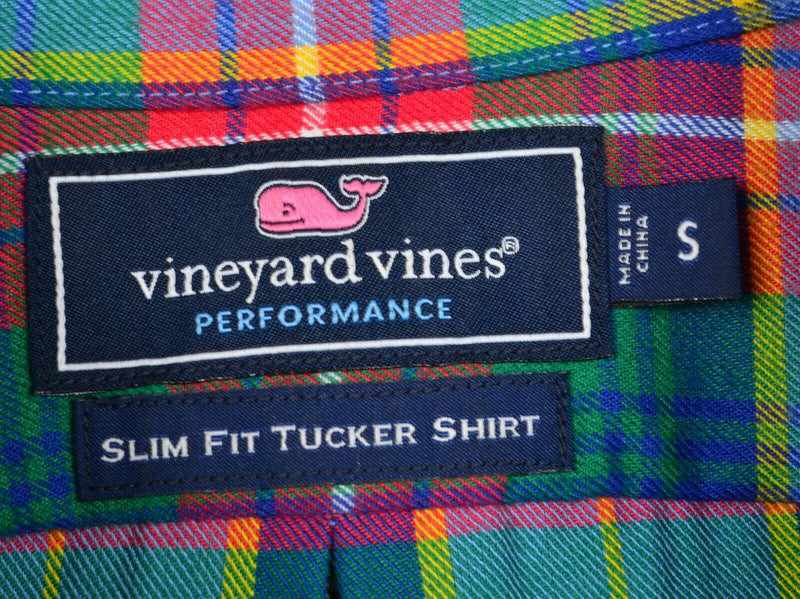 Vineyard Vines Performance Men's Small Slim Fit Plaid Whale Tucker Shirt