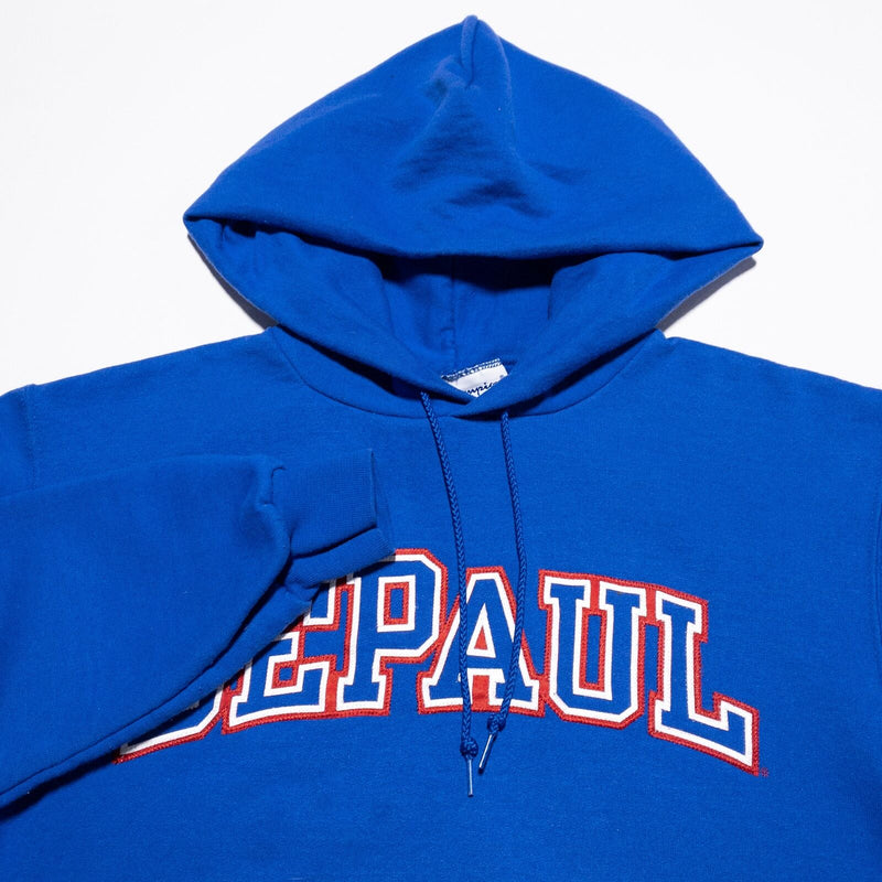 DePaul Blue Demons Champion Hoodie Men's Small Pullover Sweatshirt Blue College