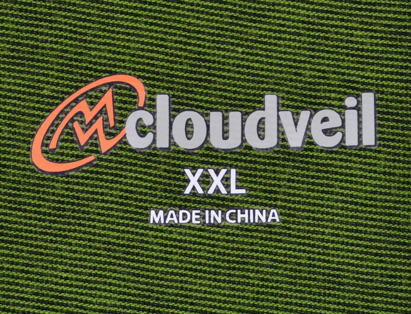 Cloudveil Men's Sz 2XL 1/4 Zip Green Ski Athleisure Base Layer Pullover Top