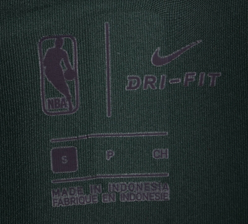 Milwaukee Bucks Men's Small Nike Dri-Fit Green 1/4 Zip Pullover Activewear Top