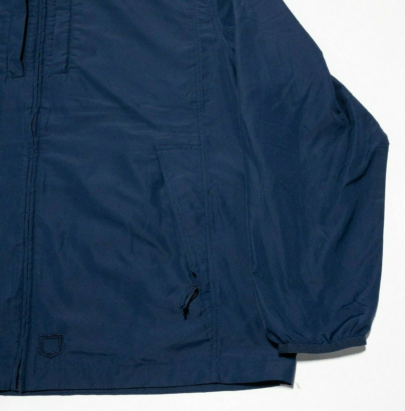 SCOTTeVEST Pack Jacket 13 Pockets Blue Full Zip Lightweight Travel Men's 2XL