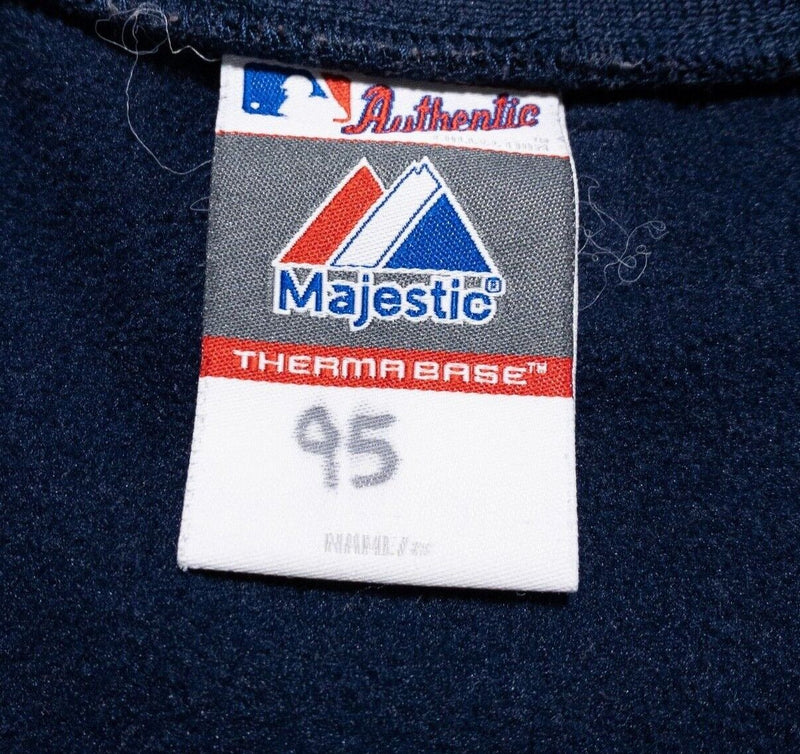 Tampa Bay Buccaneers Sweatshirt Men's Fits XL Majestic Therma Base Pullover Blue