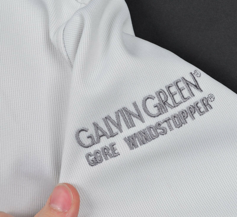 Galvin Green Men's Medium? Gore Stopper Old Head White 1/4 Zip Golf Jacket