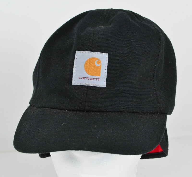 Vintage Carhartt Men Sz Large Insulated Black Ear Flaps Made in USA Hat A15BLK