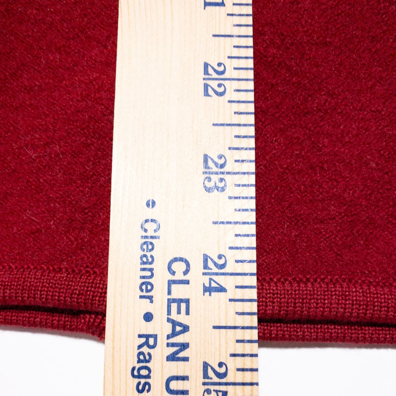 Vintage Woolrich Jacket Women's Medium Wool Full Zip Cardigan Ruby Red 90s