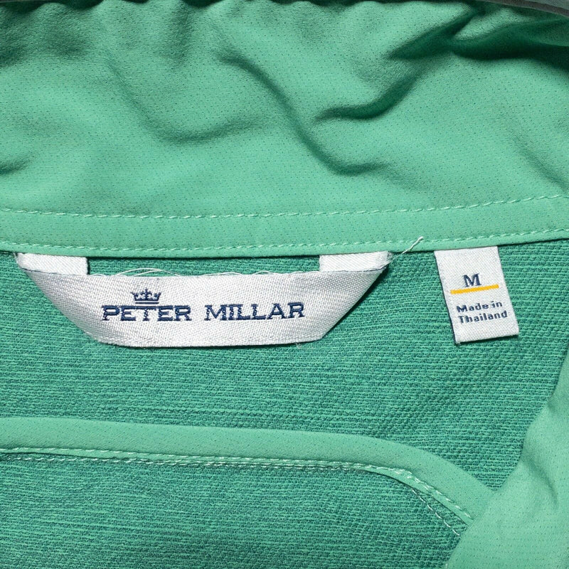 Peter Millar Men's Zephyr Vest Golf Performance Pesto Green Full Zip Men Medium