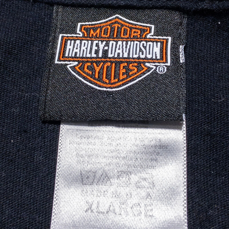 Harley-Davidson Eagle T-Shirt Men's XL Black Logo USA Made Big Graphic Black