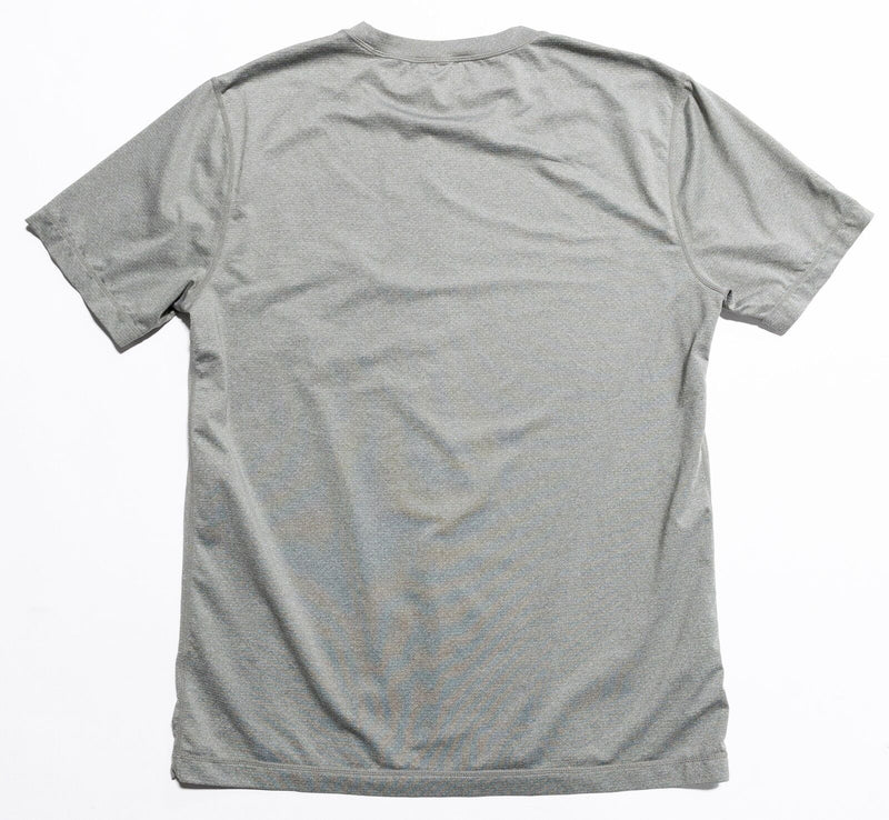 Vuori T-Shirt Men's Tradewind Performance Medium Gray/Green Wicking Stretch Crew
