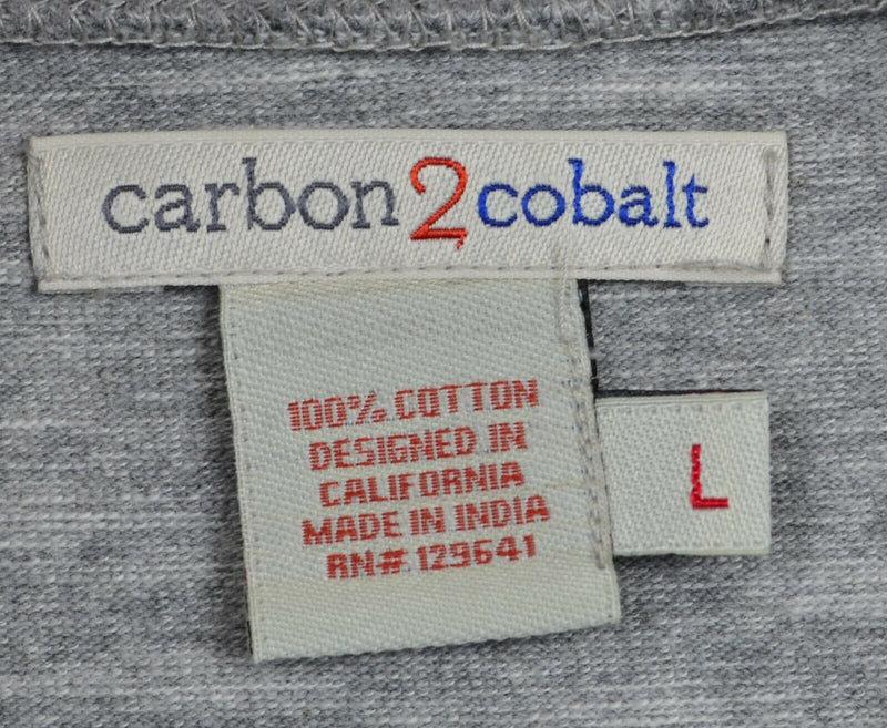 Carbon 2 Cobalt Men's Large Heather Gray Elbow Pads Pullover Sweatshirt