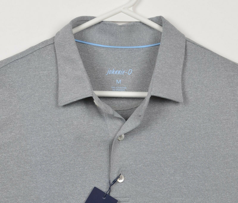 Johnnie-O Men's Medium Heather Gray Birdie Prep-Formance Golf Polo Shirt